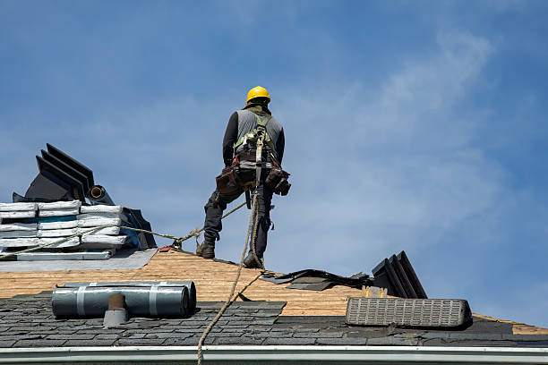 Professional Gutter Installation technician working in Mary Esther, FL